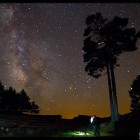 Cielo estrellano noche Peralejos de las Truchas