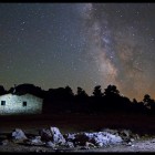 Cielo estrellano noche Peralejos de las Truchas