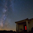 Cielo estrellano noche Peralejos de las Truchas