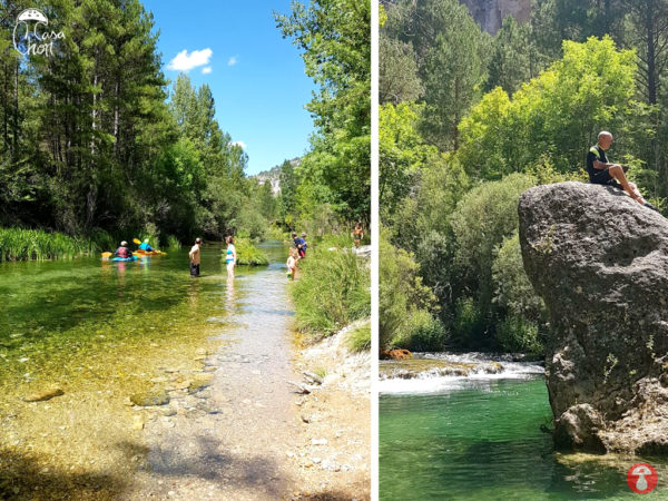 Zona del Camping La Serradora 2018. Zonas de Baño Peralejos de las Truchas