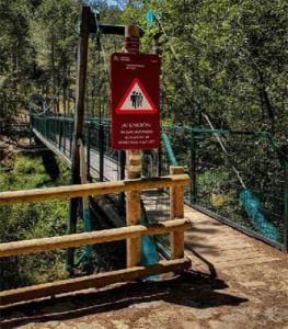 puente colgante taravilla