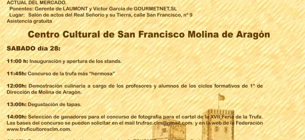 XVI Feria de la Trufa 2026-Programa